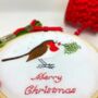 Christmas Robin Embroidery Kit, thumbnail 6 of 11