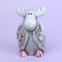G Decor Winter Wonderland Reindeer Candle In Overcoat, thumbnail 4 of 5