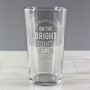 Punny Engraved Cider Pint Glass, thumbnail 3 of 3