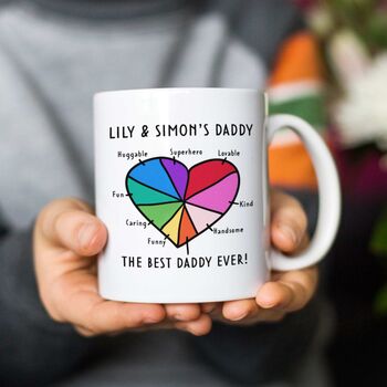 Personalised Pie Chart Mug For Daddy, 2 of 3