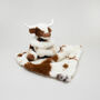 Texas Longhorn Toy Soother And Rattle Gift Set, thumbnail 3 of 9