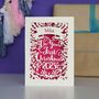 Personalised 'First Christmas' Papercut Card, thumbnail 5 of 9