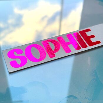 Bold Vinyl Name Decals For Phones Cups And Toys, 7 of 9