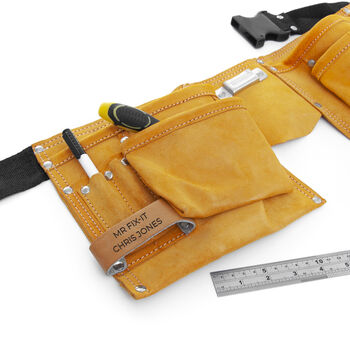 Personalised 11 Pocket Leather Tool Belt, 3 of 9