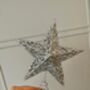 Large Sparkle Silver Star Tree Topper, thumbnail 2 of 3