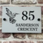 Personalised Hummingbird Design House Acrylic Number Sign, thumbnail 1 of 10
