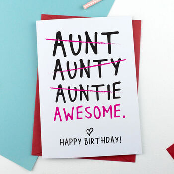 Personalised Funny Auntie Birthday Card, 2 of 3