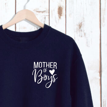 Mother Of Boys Ladies Sweatshirt, 2 of 5
