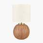 Natural Terracotta Textured Ball Table Lamp, thumbnail 2 of 10