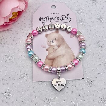 Personalised Mother's Day Bracelet, Gift For Mum, 5 of 12