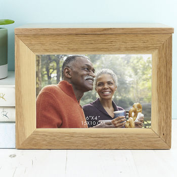 Personalised Floral Framed Couples Photo Keepsake Box, 4 of 4