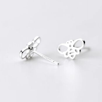 Mother’s Queen Bee Sterling Silver Stud Earrings, 2 of 6