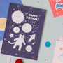 Space Birthday Card With Stickers, thumbnail 3 of 5