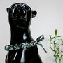Chunky, Fabric Covered Bead Necklace 'Queen Anne', thumbnail 3 of 6