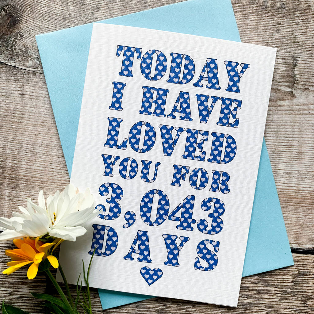 Personalised Days I've Loved You Card, 1 of 4