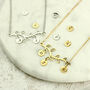 Personalised Family Tree Initials Necklace, Silver Or Gold Tone, thumbnail 3 of 12