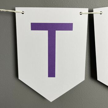Sixty Birthday Party Banner Bunting Decoration, 11 of 12