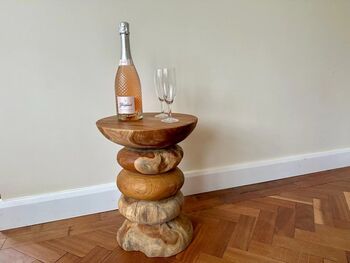 Teak Root Wood Side Coffee Lamp Table Handmade, 2 of 8