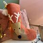 Personalised Reindeer Stocking With Pom Pom Tassel, thumbnail 1 of 3