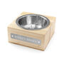 Personalised Small Bamboo Pet Bowl For Cats And Dogs, thumbnail 5 of 5