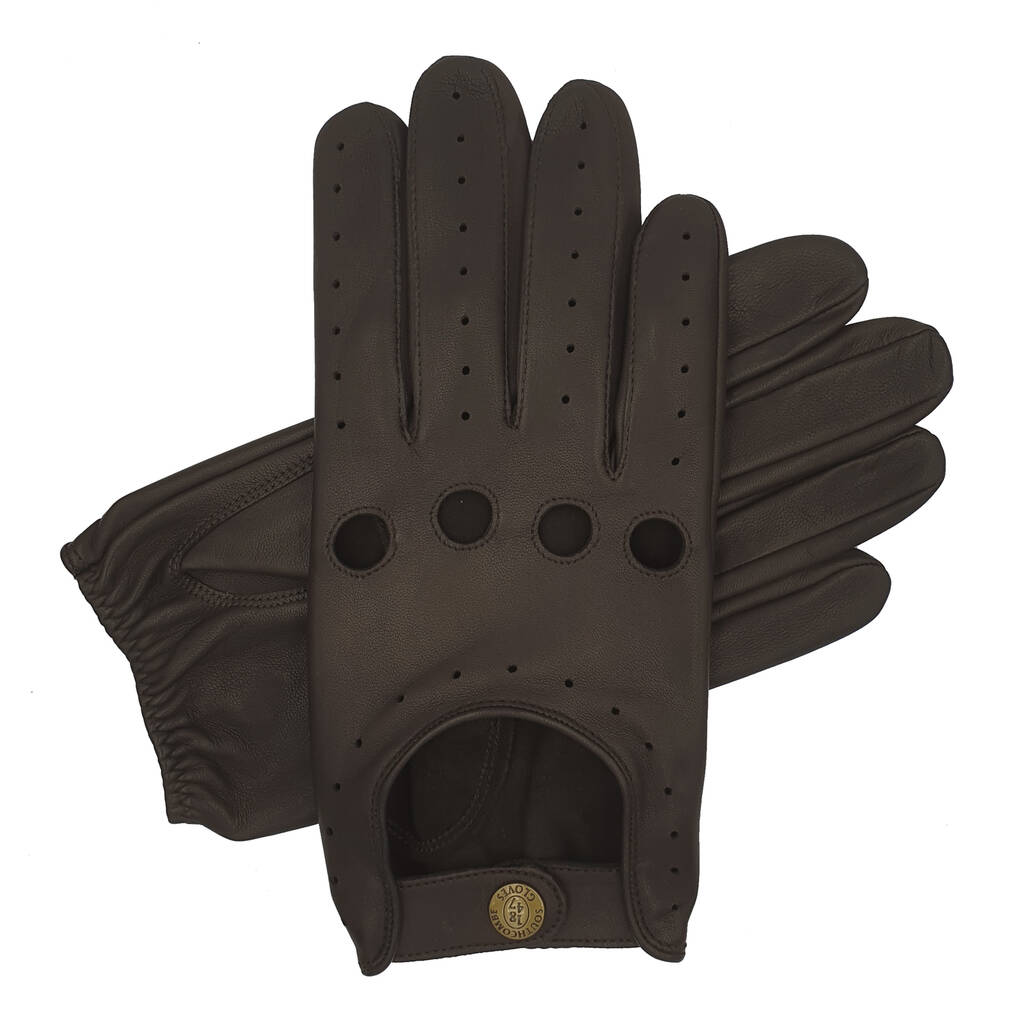 Cooper. Men's Classic Leather Driving Gloves By Southcombe Gloves
