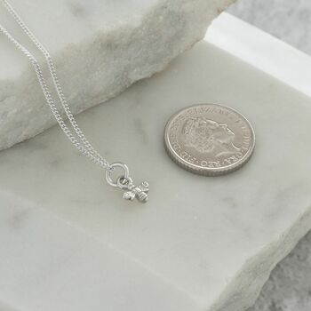 Mini Charm Necklace Sterling Silver, 3 of 4