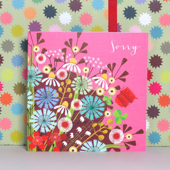 Floral Sorry Greetings Card, 5 of 5