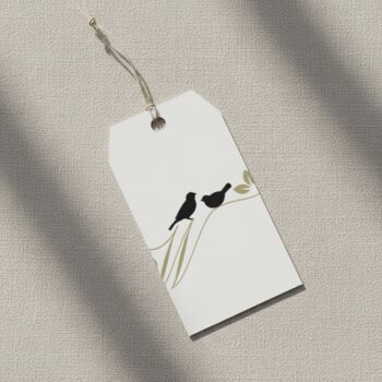 Elegant Bird On Branch Gift Wrapping Paper, 2 of 8