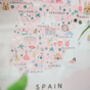 Spain Illustrated Map, thumbnail 2 of 5