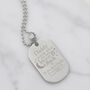 To Moon And Back Personalised Steel Dog Tag, thumbnail 1 of 9