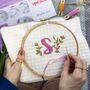 Initial Upcycling Embroidery D.I.Y Gift Kit, thumbnail 1 of 6