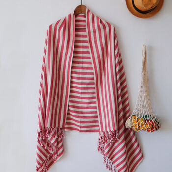 Personalised Cotton Towel Shawl, Christmas Gift For Couples, 2 of 12