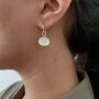 Luna Pillow Prehnite Earrings, thumbnail 1 of 6