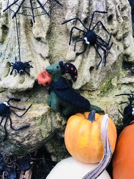 Spooky Spiderweb Fair Trade Handmade Halloween Felt, 5 of 10