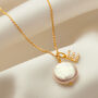 Real Diamond Initial And Freshwater Pearl Necklace, thumbnail 1 of 9