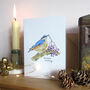 Nuthatch And Elderberries Christmas Card, thumbnail 4 of 7