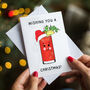 Funny Bloody Mary Christmas Card, thumbnail 2 of 3