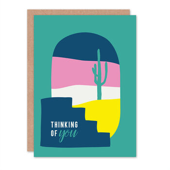 Cactus Thinking Of You Card, 2 of 2