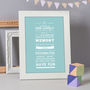 Personalised Typographic Quote Print, thumbnail 1 of 10