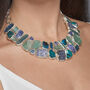 Aquamarine, Tanzanite, Chrysocolla, Kyanite Necklace, thumbnail 2 of 3