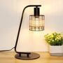 Retro Round Bedside Table Lamp With Bulb Base, thumbnail 2 of 6