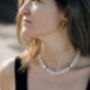 Famara Necklace White And Gold, thumbnail 1 of 8