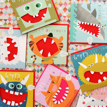 Laser Cut Monster Birthday Card, 5 of 5
