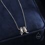 Tiny Otter Holding Hands Necklace, thumbnail 4 of 11