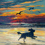 Spaniel Limited Edition Beach Sunset Gift Print, thumbnail 8 of 12