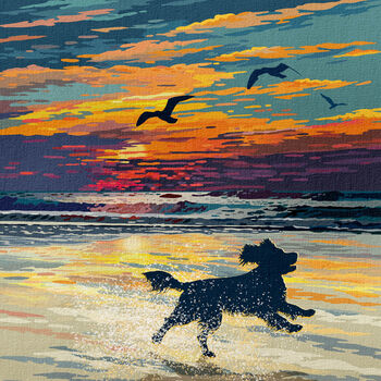 Spaniel Limited Edition Beach Sunset Gift Print, 8 of 12