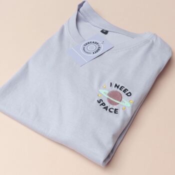 Need Space Embroidered T Shirt, 4 of 5