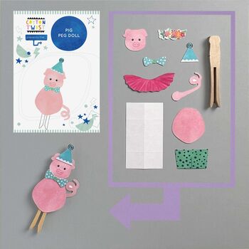Make Your Own Pig Peg Doll, 5 of 8
