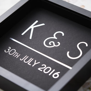 Personalised Initial Framed Print, 4 of 4