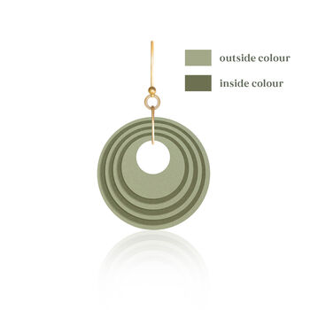 Choose Your Own Colours | Layered Geometric Rectangle Earrings, 3 of 11